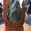 New Zealand Greenstone display at the Dart River Speed Boat ride.  Greenstone is the name for the nephrite jade that comes from the South Island of New Zealand. The Maori call it pounamu.